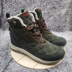 KEEN Terradora 2 Wintry Waterproof Rosin / Orange Snow Boots Women's Size 8